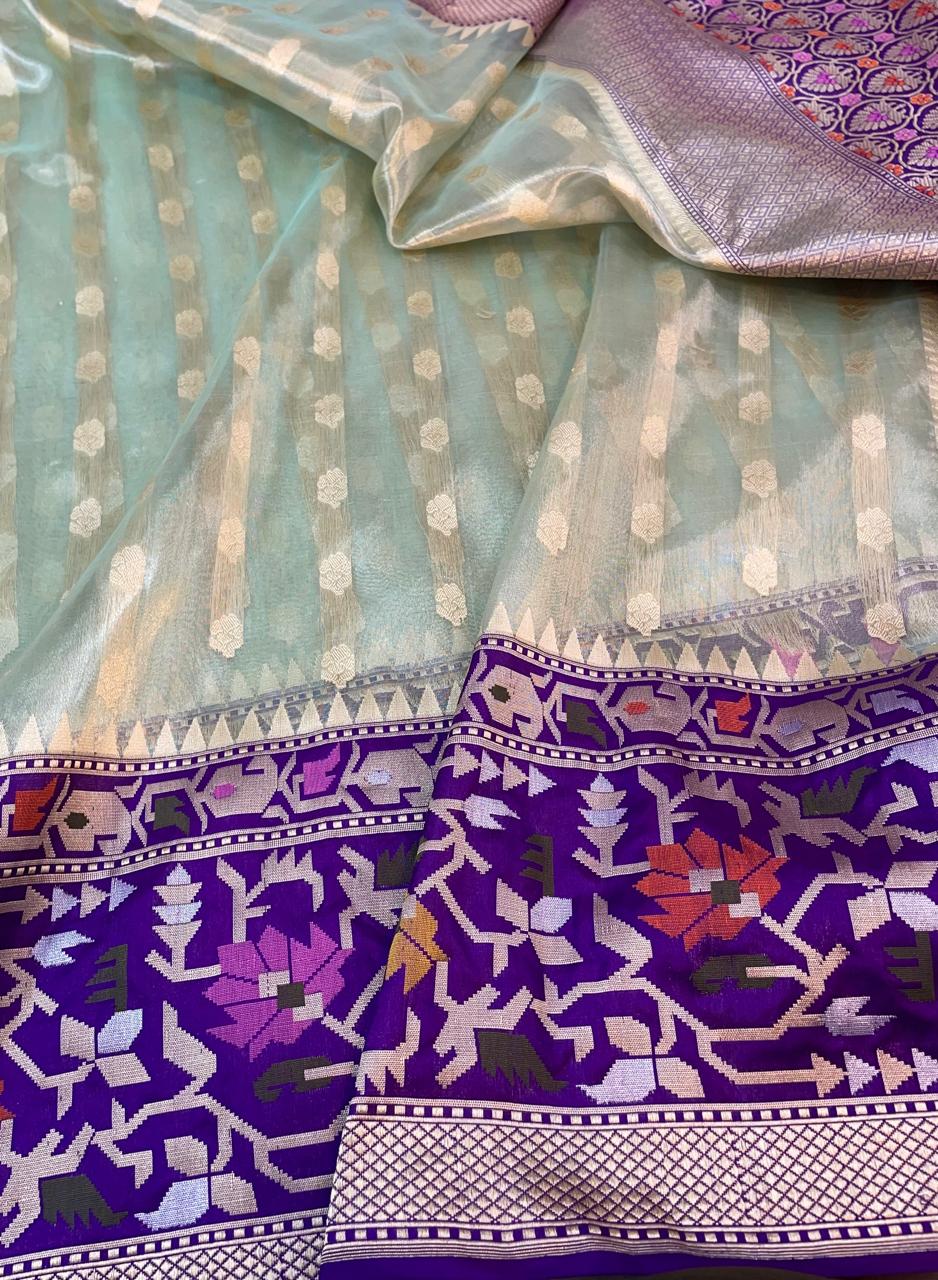 Banarasi Tissue handloom Silk Saree code-BTA15