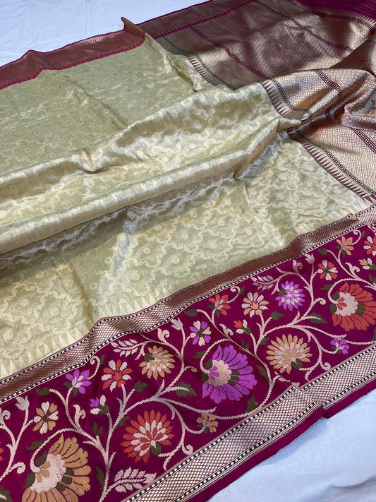 Banarasi Tissue handloom Silk Saree code-BTA18