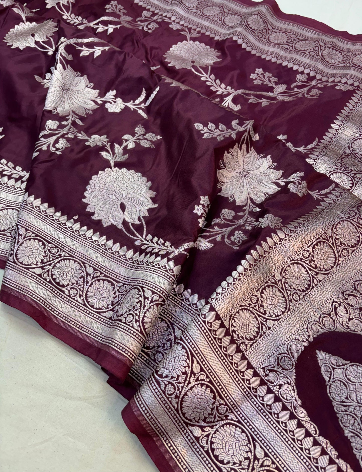 Banarasi mashru handloom Silk code-BSU11