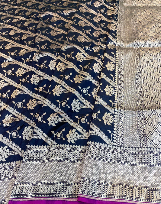 banarasi pure katan silk Saree Code-WEA045