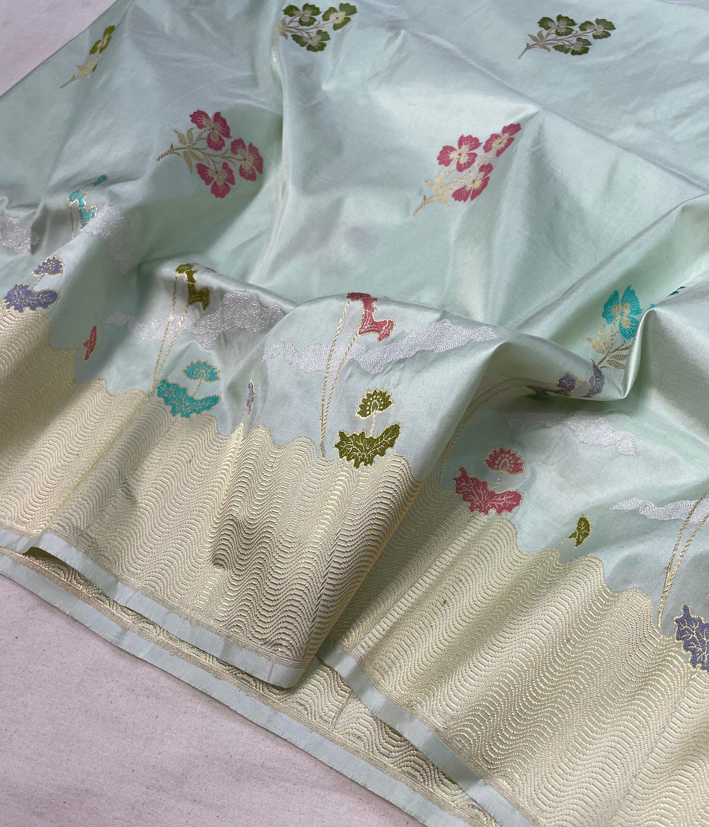 banarasi pure katan silk Saree Code-WEA038