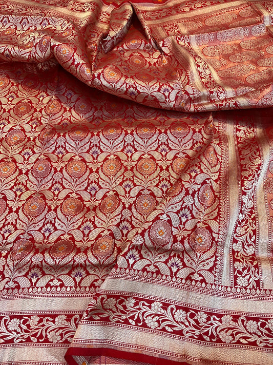 banarasi pure katan silk Saree Code-WEA036