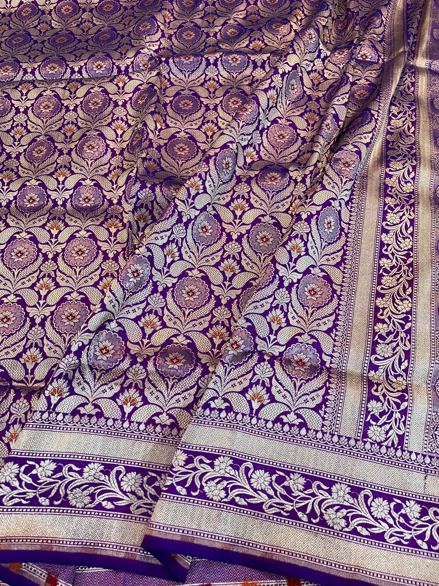 banarasi pure katan silk Saree Code-WEA034