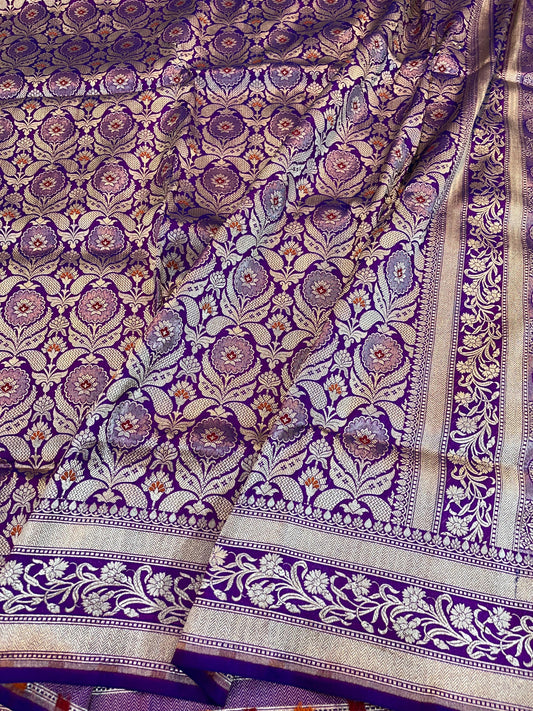 banarasi pure katan silk Saree Code-WEA034