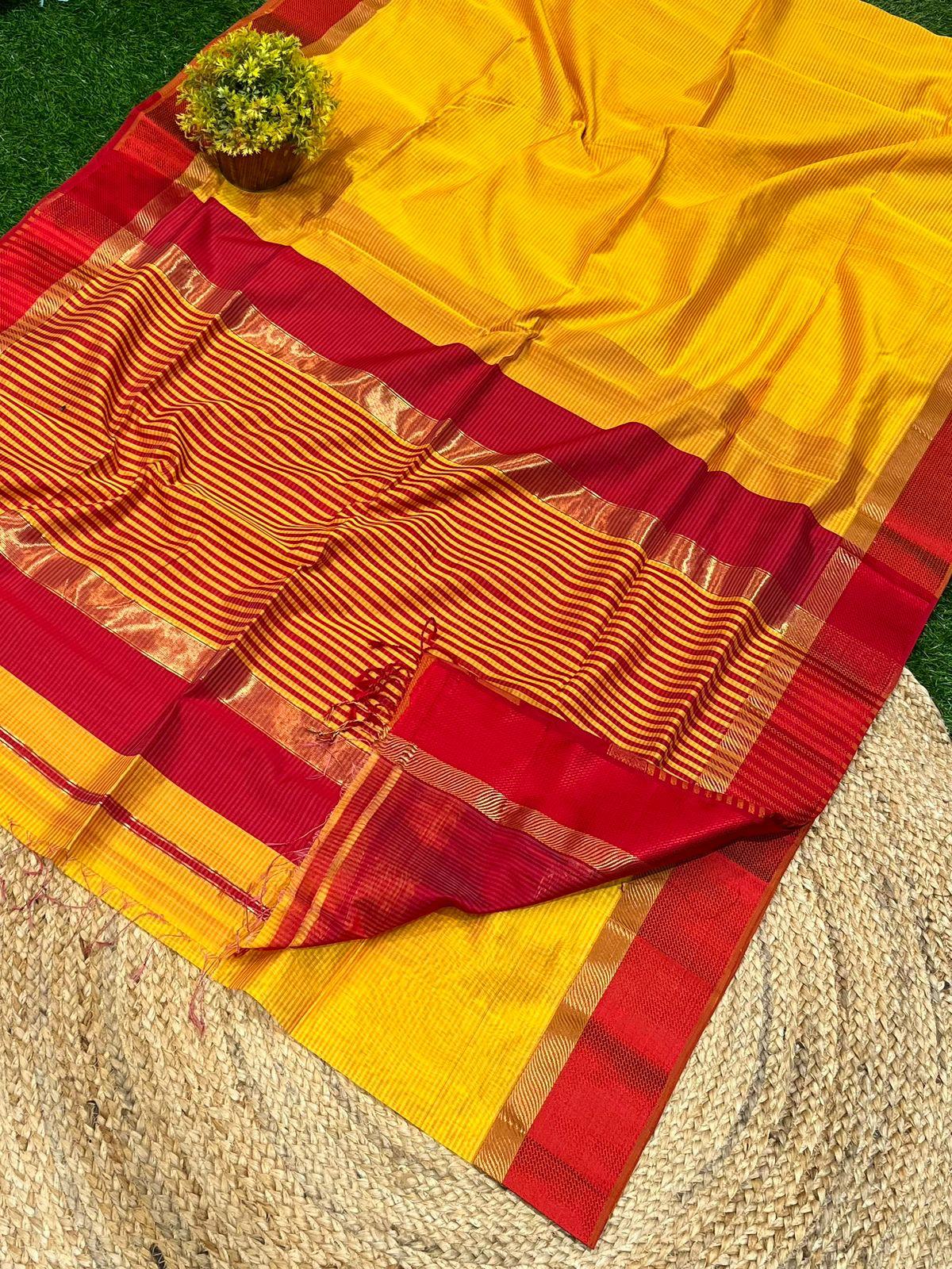 Maheshwari handloom Saree -Product code-THA091