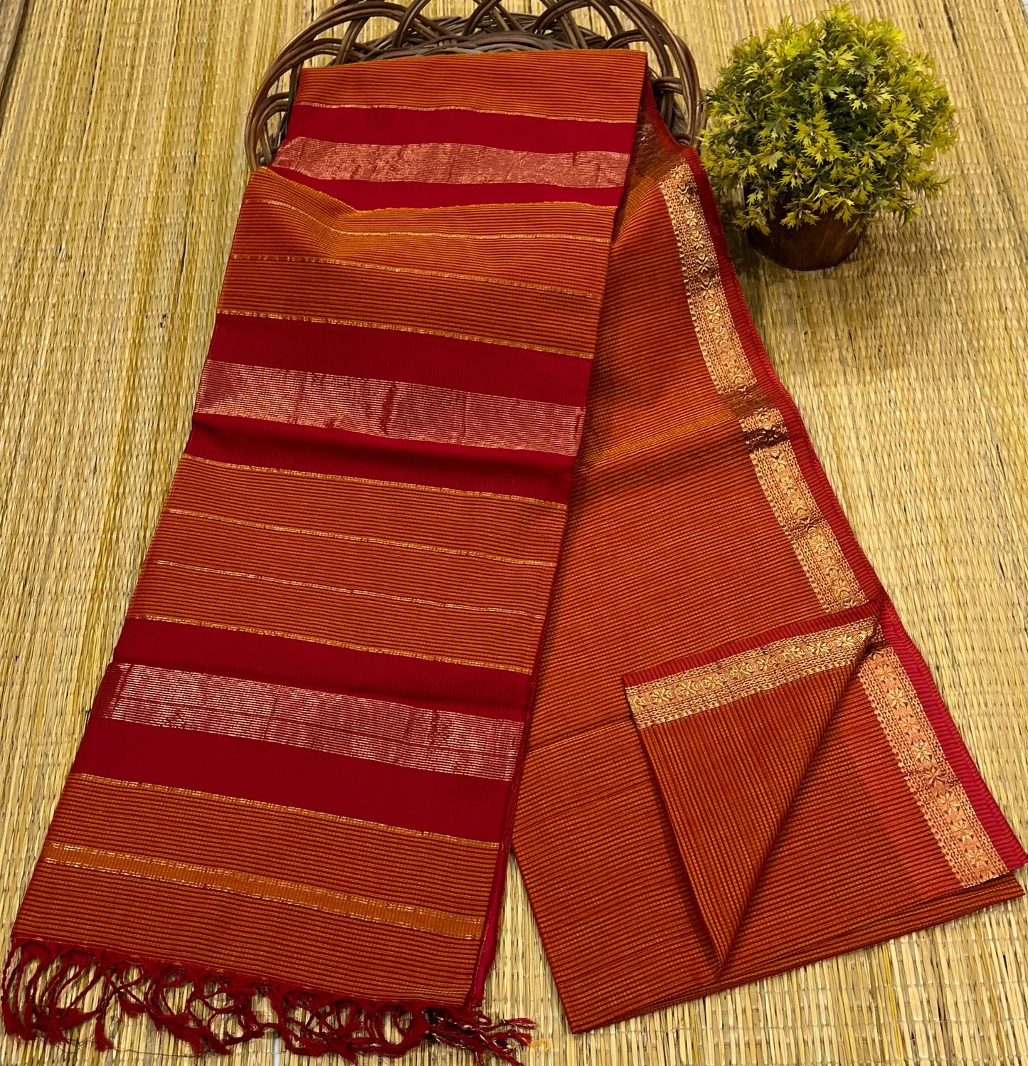 Maheshwari handloom Saree -Product code-THA0100