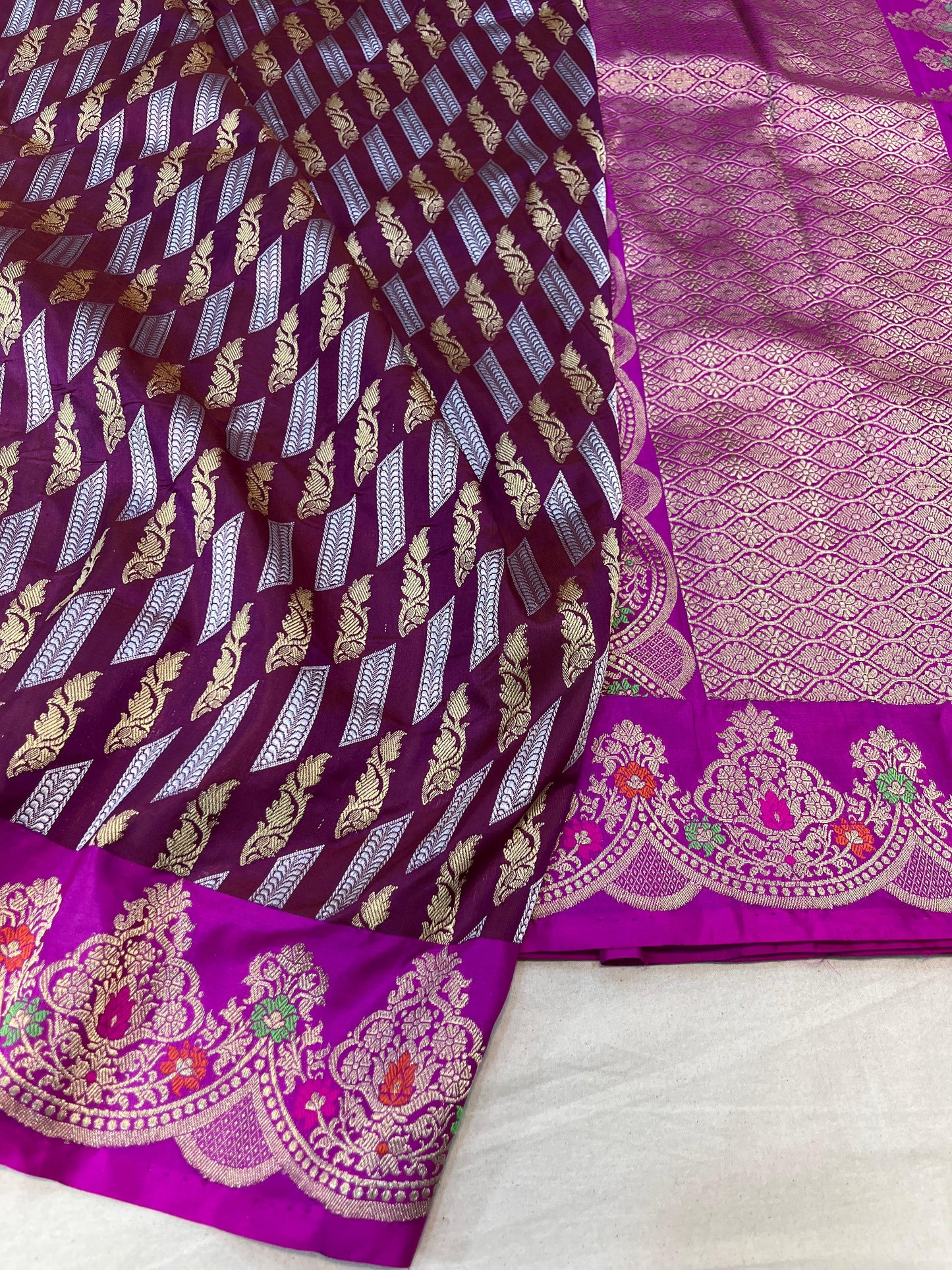 banarasi pure katan silk Saree Code-WEA026