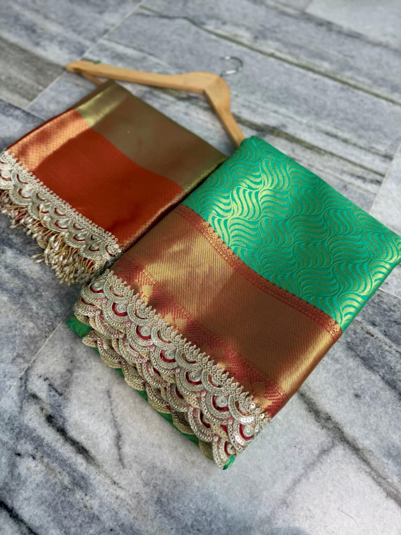 Banarasi handloom soft Kanchipuram silk saree Code-SUA001