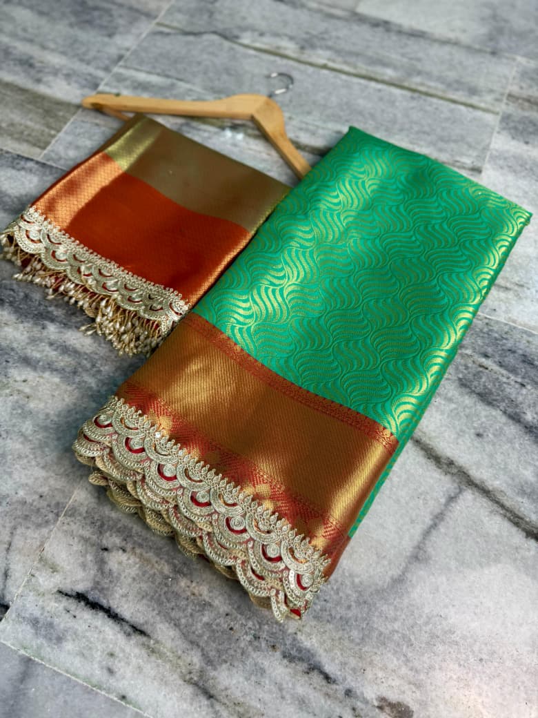 Banarasi handloom soft Kanchipuram silk saree Code-SUA001