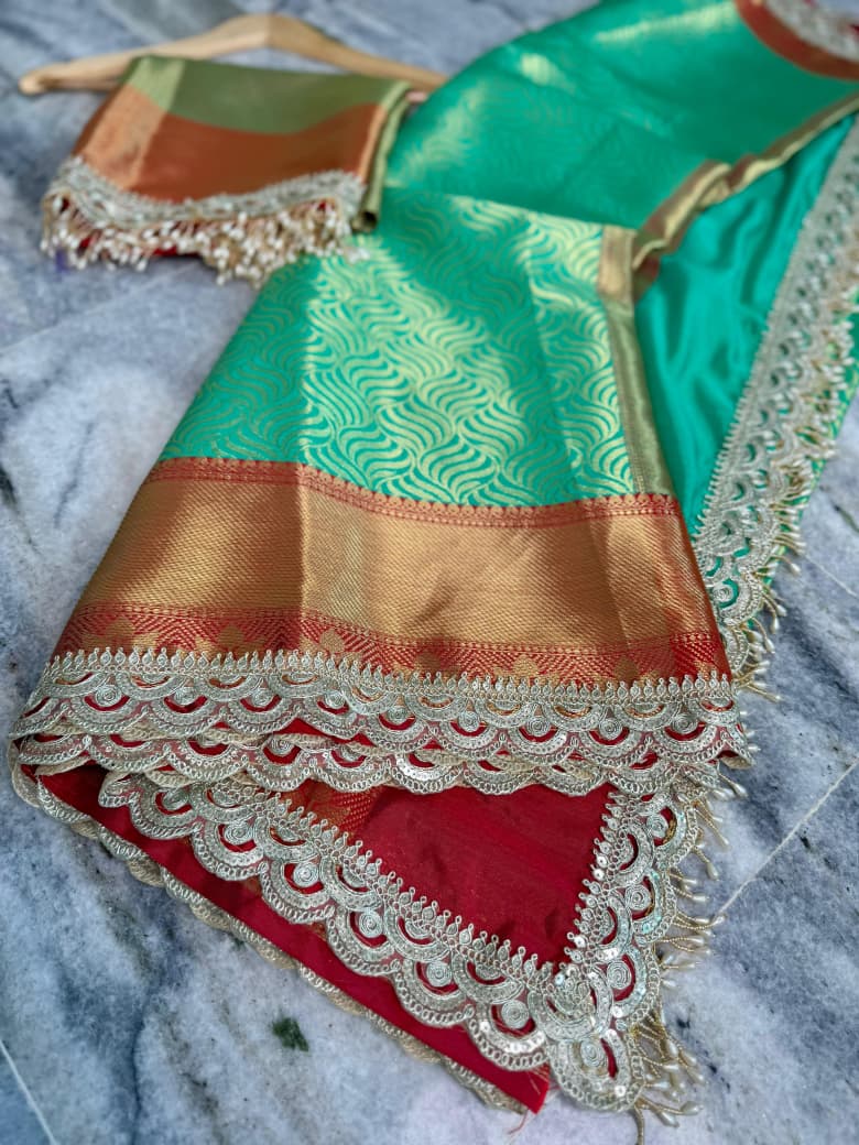 Banarasi handloom soft Kanchipuram silk saree Code-SUA001