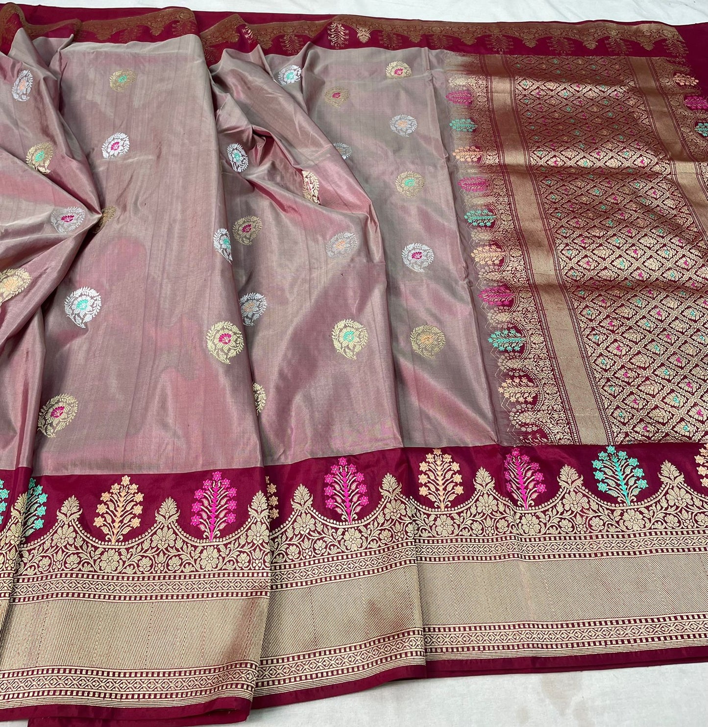banarasi pure katan silk Saree Code-WEA021