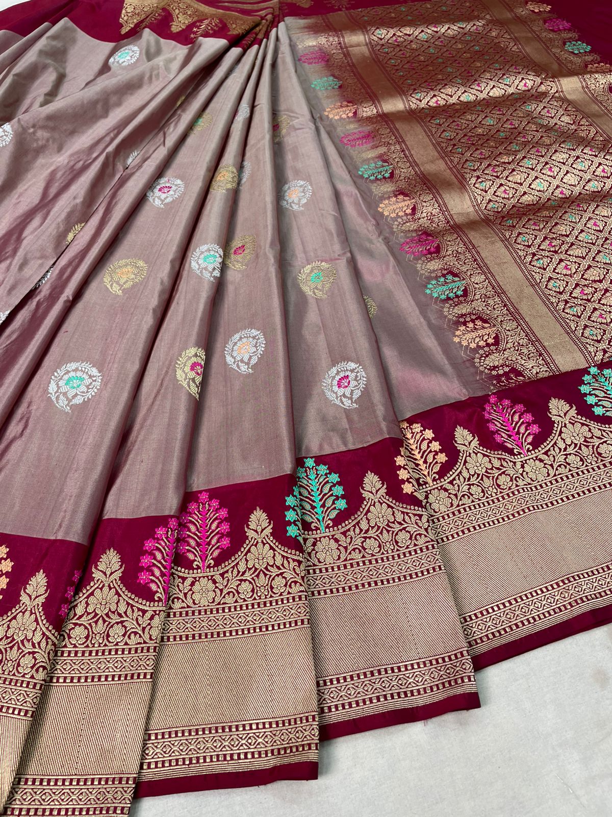 banarasi pure katan silk Saree Code-WEA021