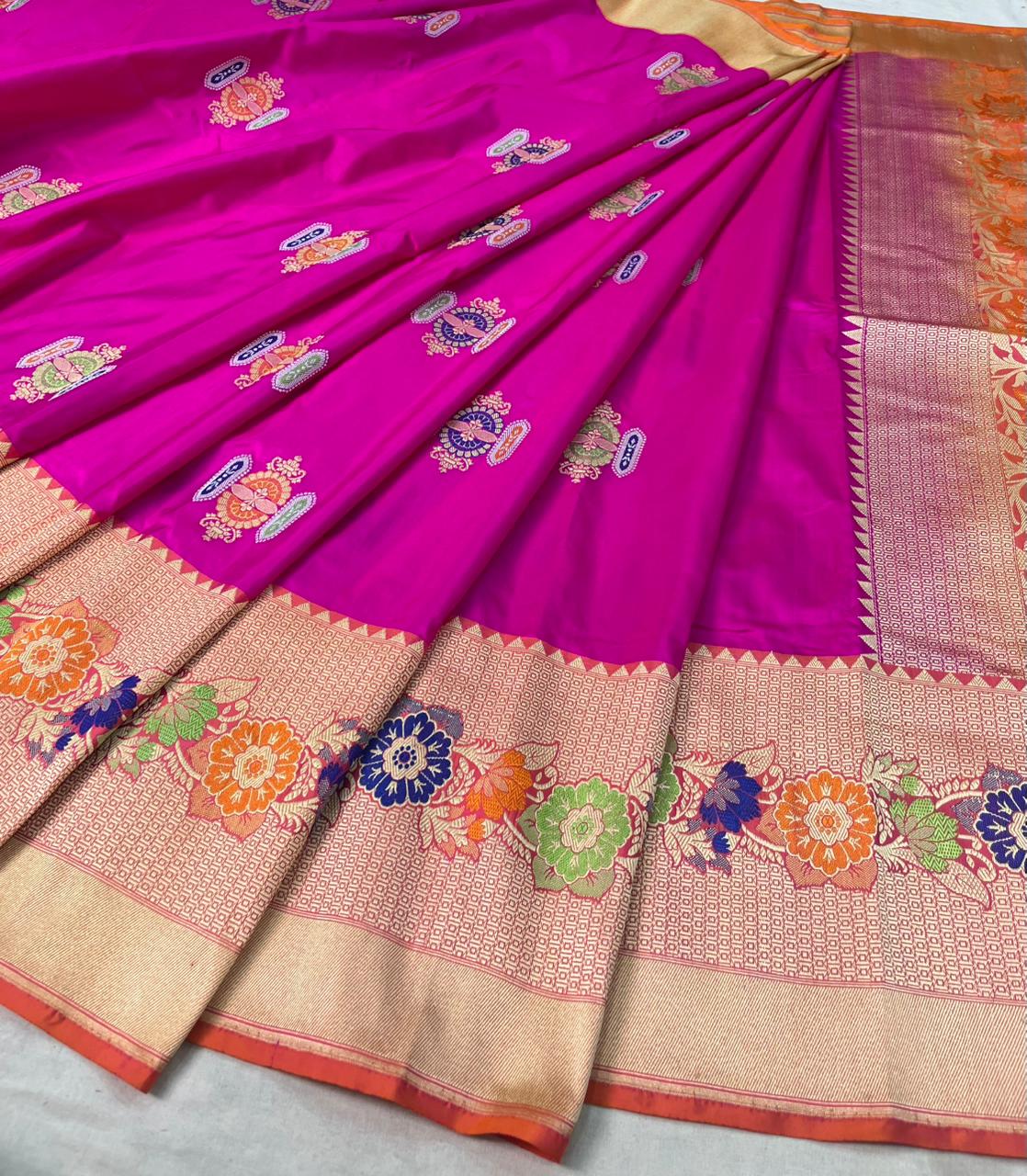 banarasi pure katan silk Saree Code-WEA020
