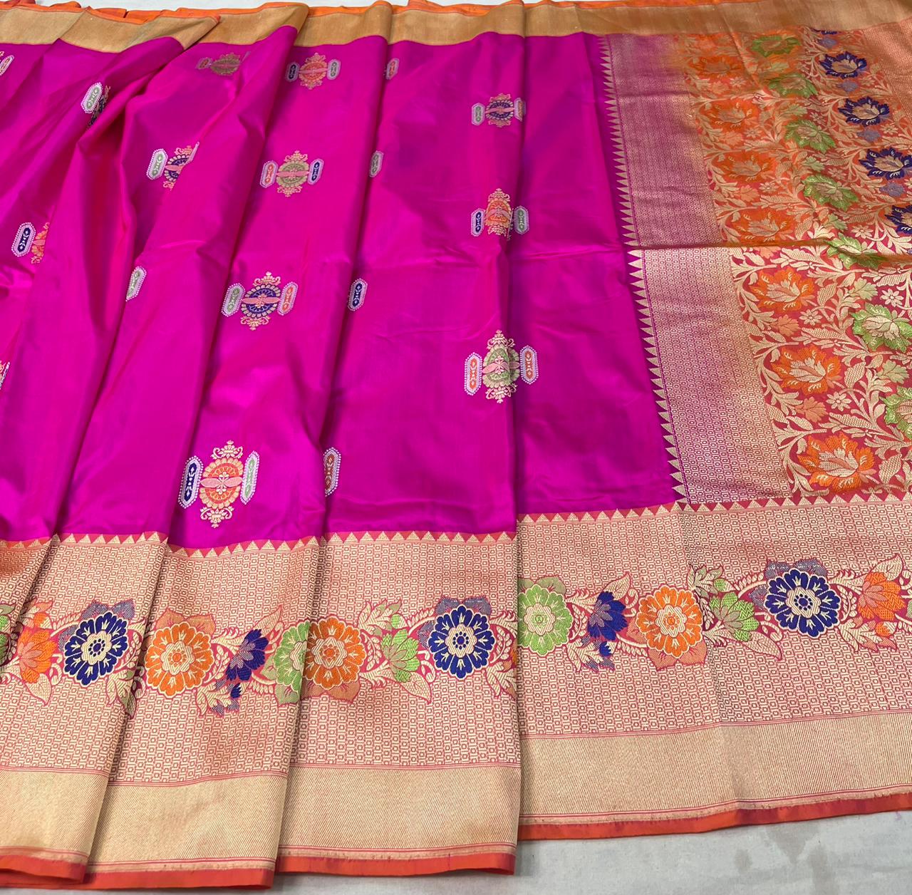 banarasi pure katan silk Saree Code-WEA020