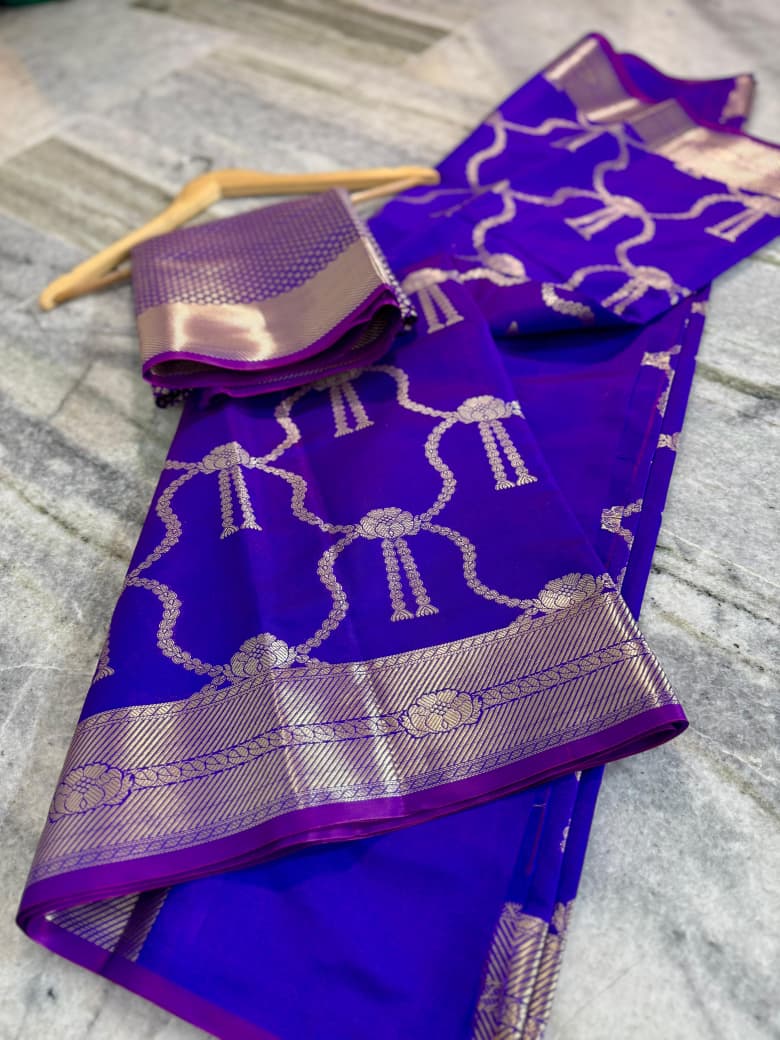Banarasi semi katan soft silk saree Code-SUA023