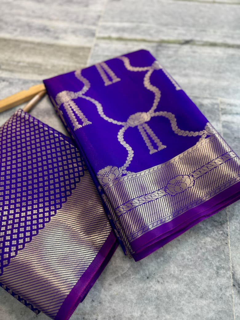 Banarasi semi katan soft silk saree Code-SUA023