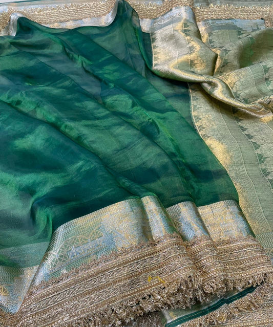 Banaras Handloom Pure Tissue Silk Saree Code-WEA015