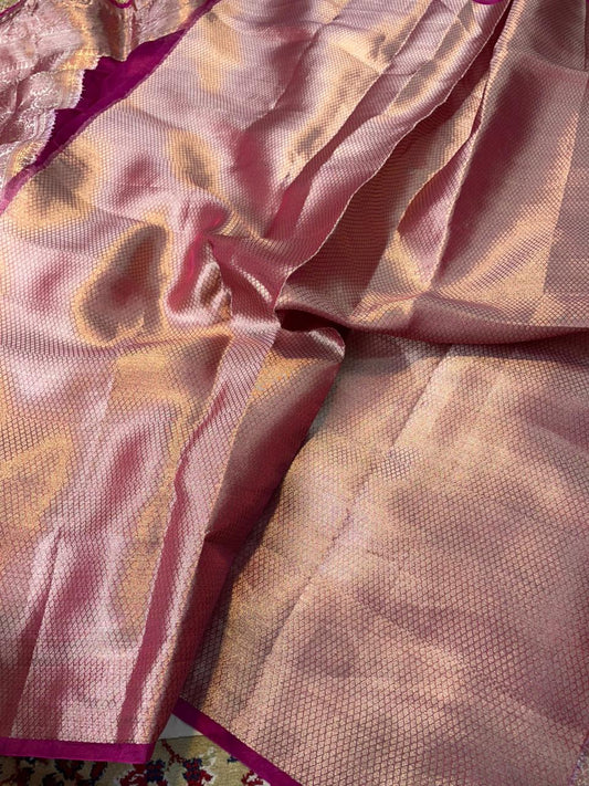Banaras Handloom Pure Tissue Silk Saree Code-WEA021