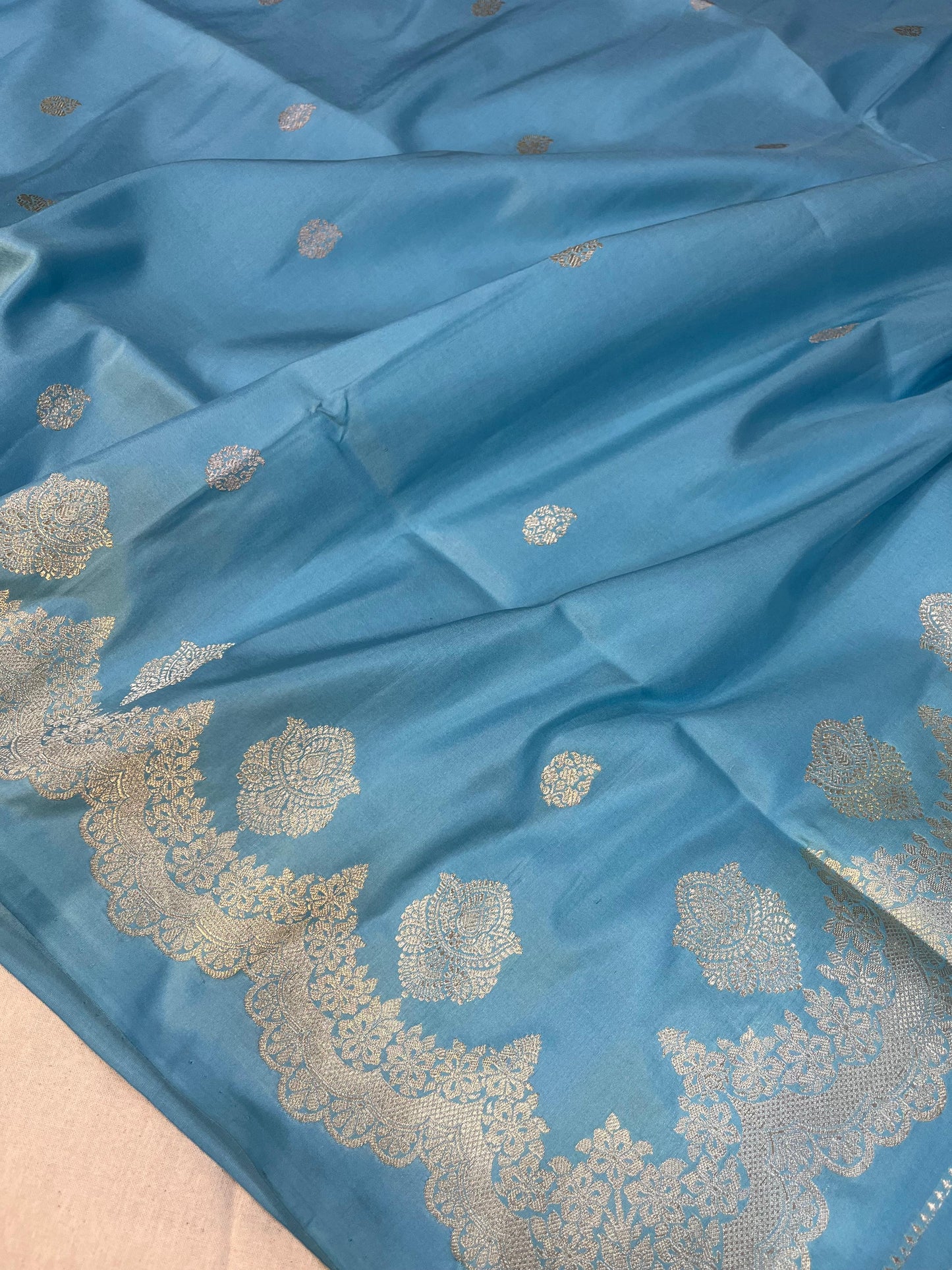 Banaras Pure Katan Silk allover kadhuwa Saree Code-WEA016