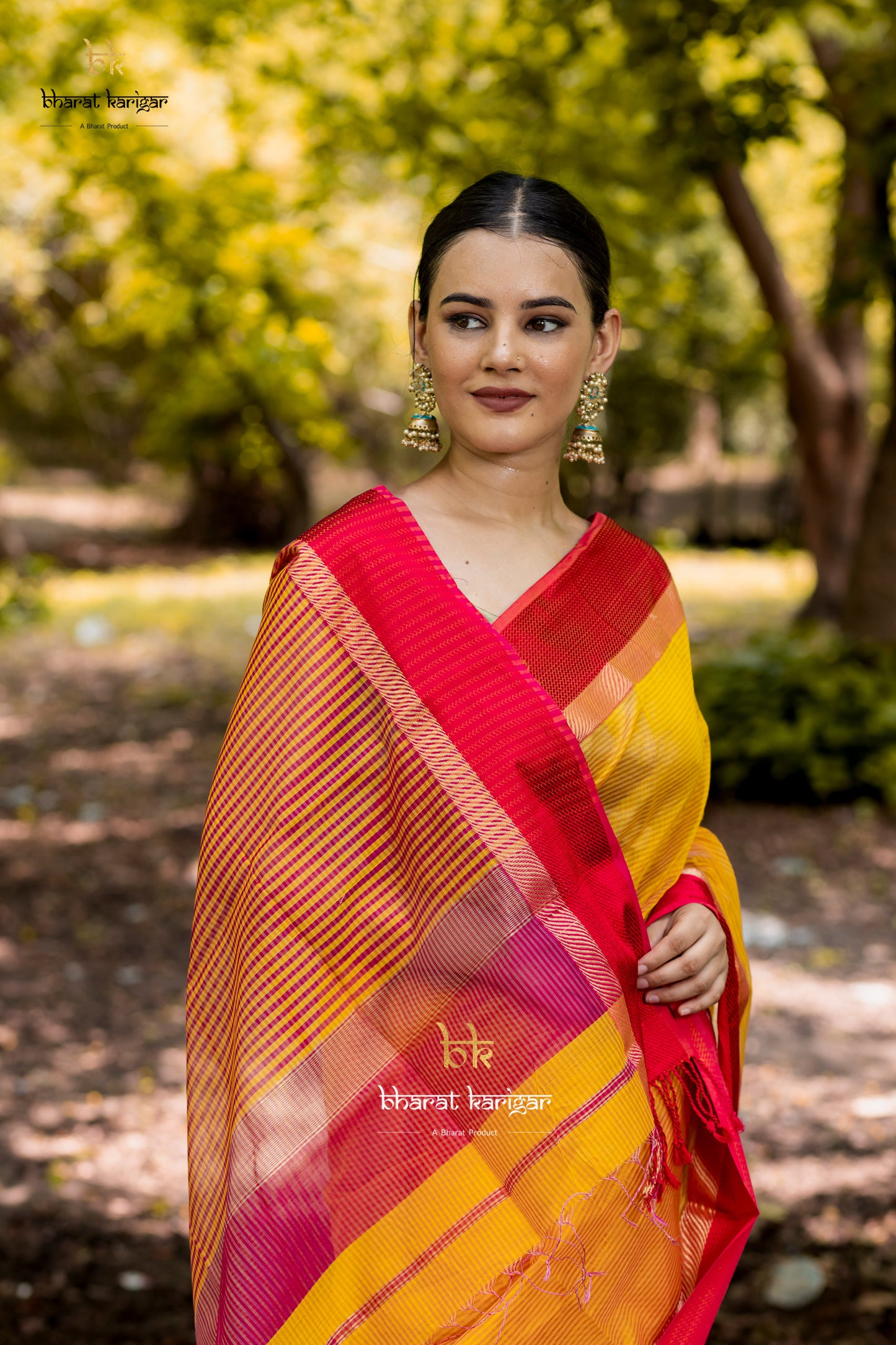 Maheshwari handloom Saree -Product code-THA025