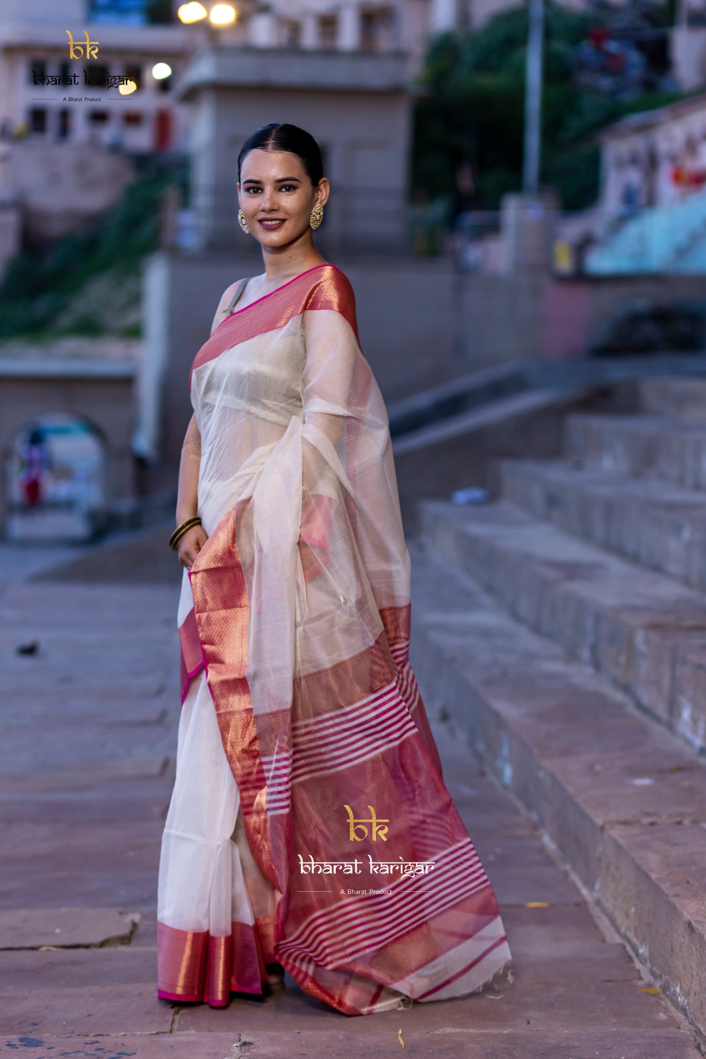 Maheshwari handloom Saree -Product code-THA030