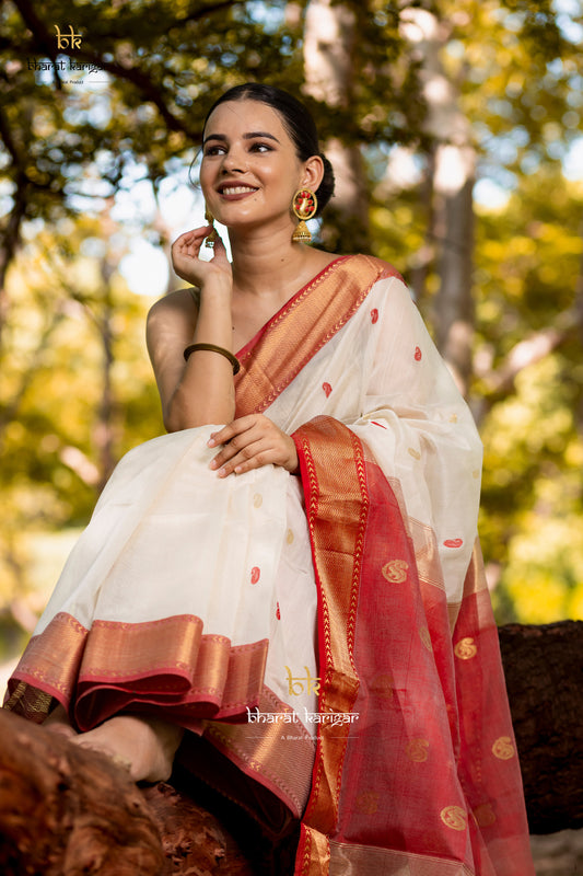 Maheshwari handloom Saree -Product code-THA029