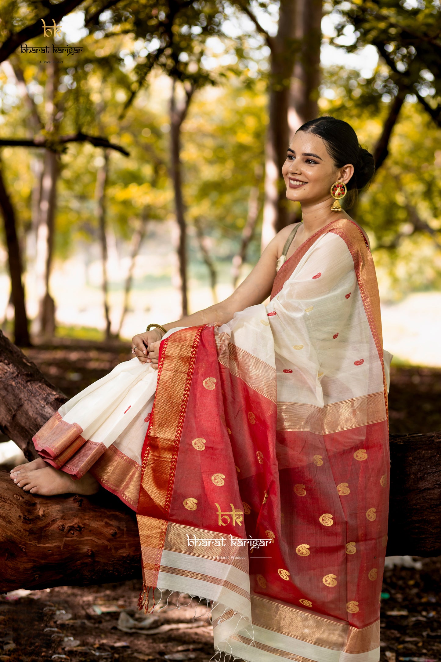 Maheshwari handloom Saree -Product code-THA029