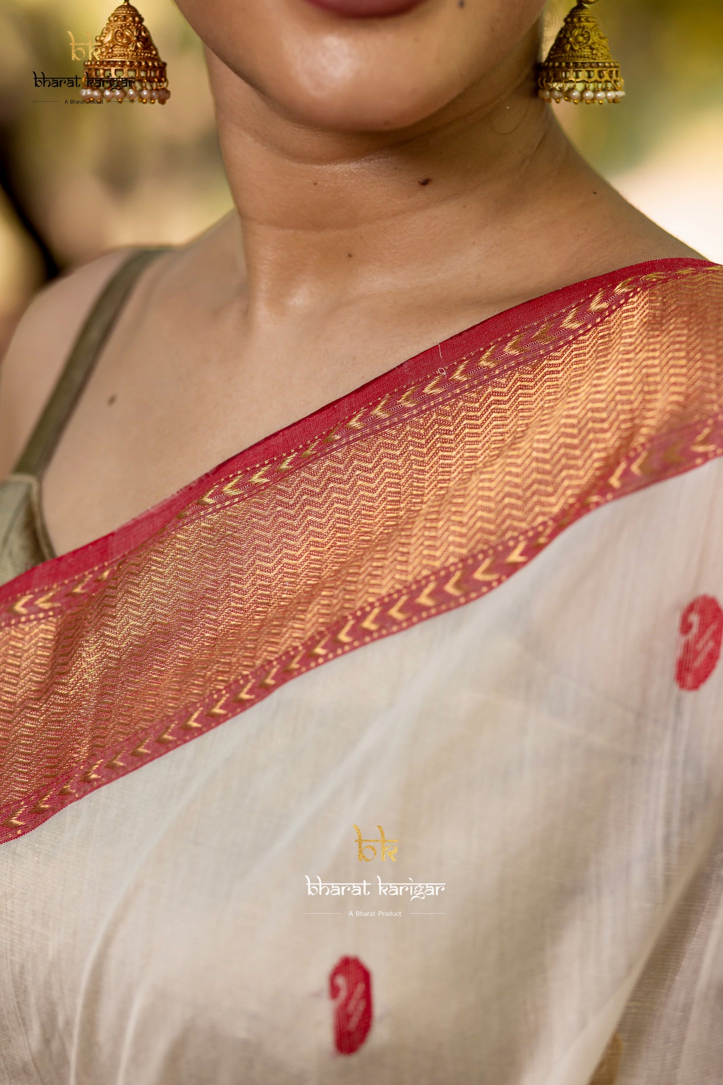 Maheshwari handloom Saree -Product code-THA029
