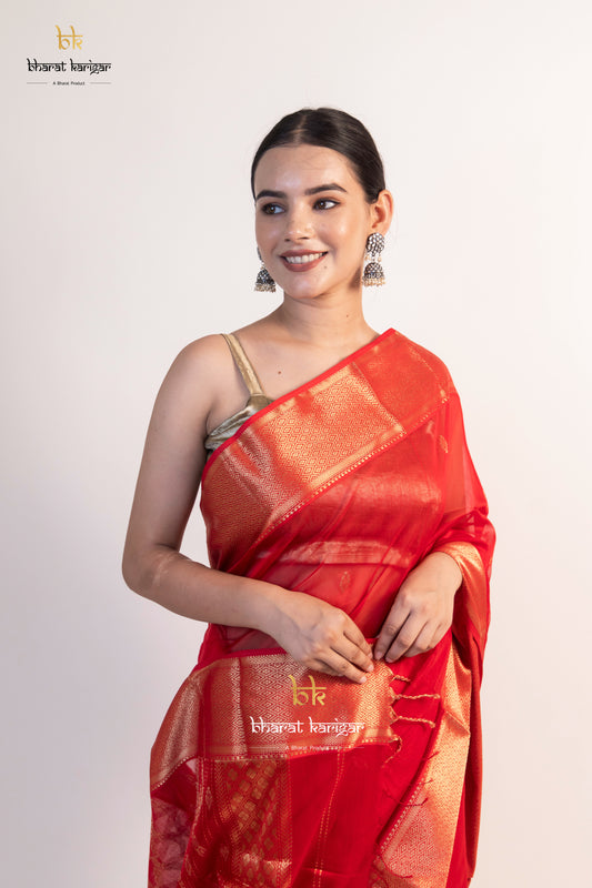 Maheshwari handloom Saree -Product code-THA016