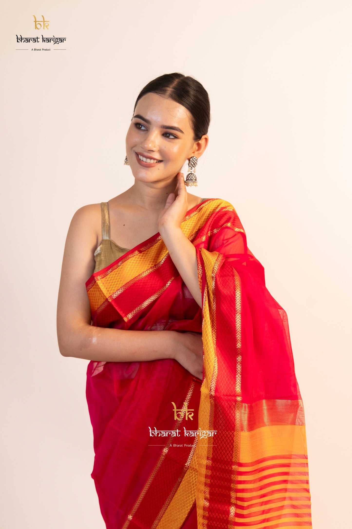 Maheshwari handloom Saree -Product code-THA013