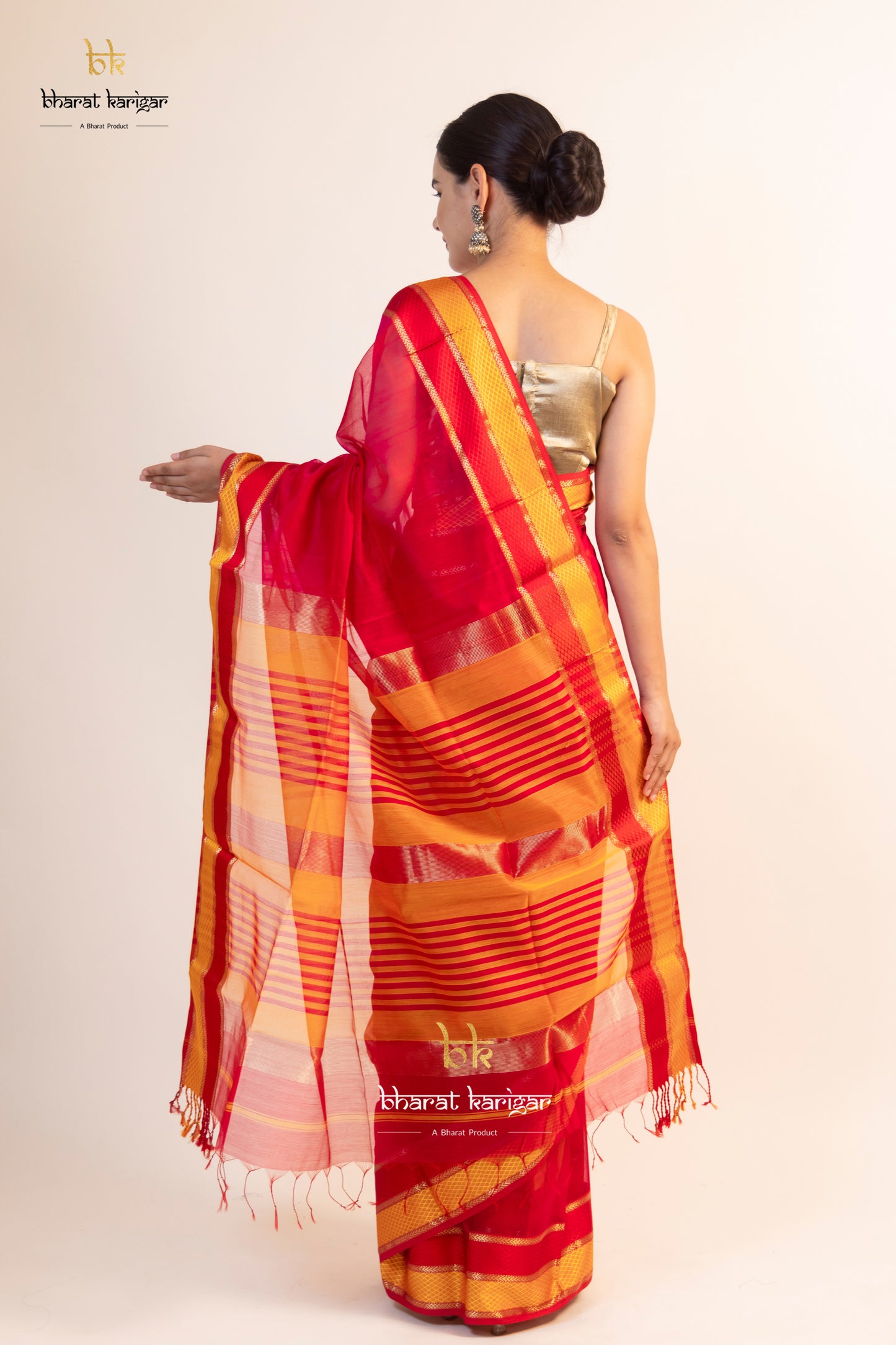 Maheshwari handloom Saree -Product code-THA013