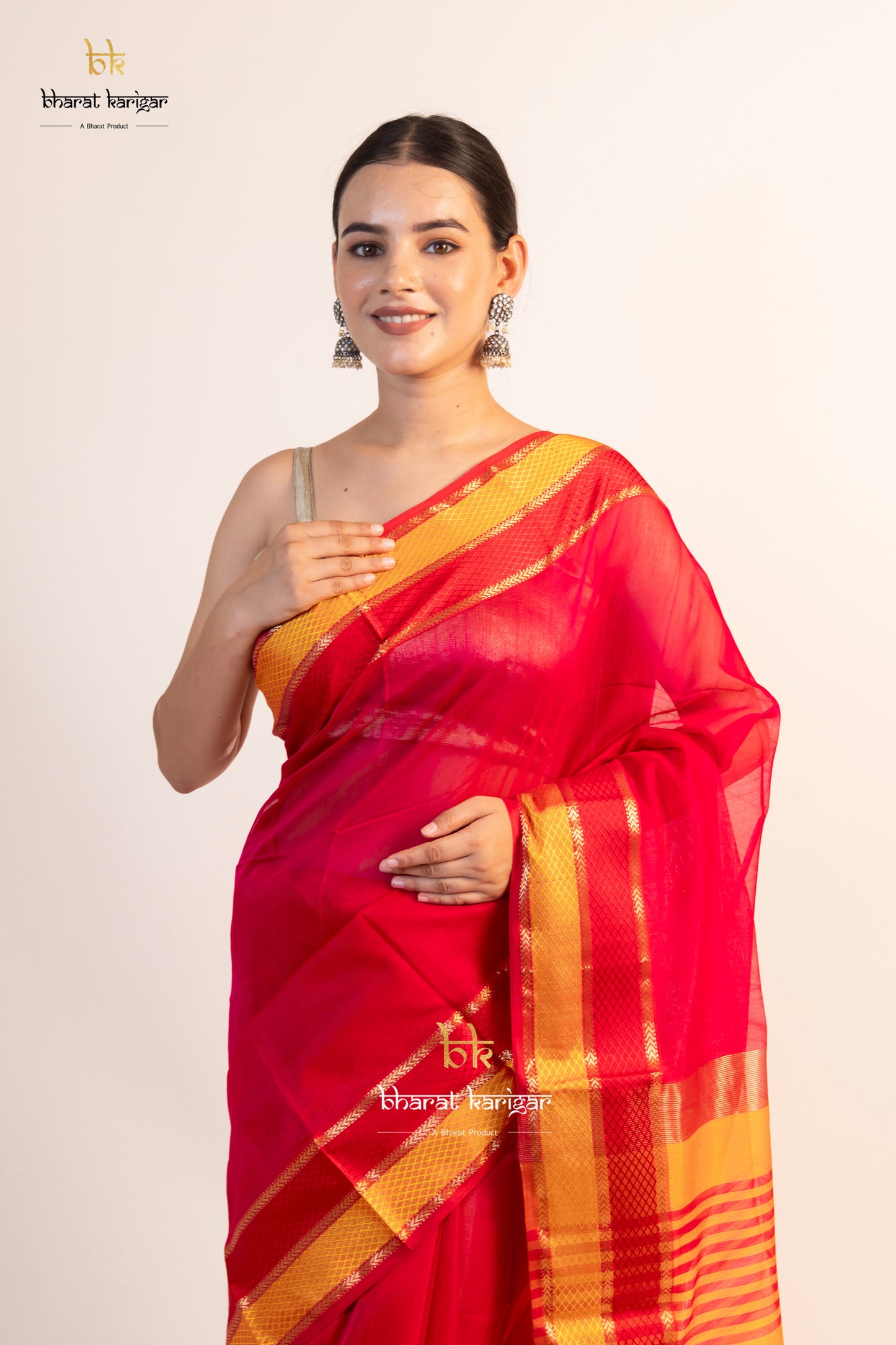Maheshwari handloom Saree -Product code-THA013