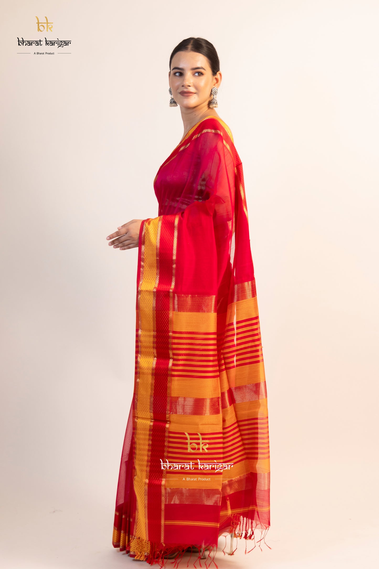 Maheshwari handloom Saree -Product code-THA013