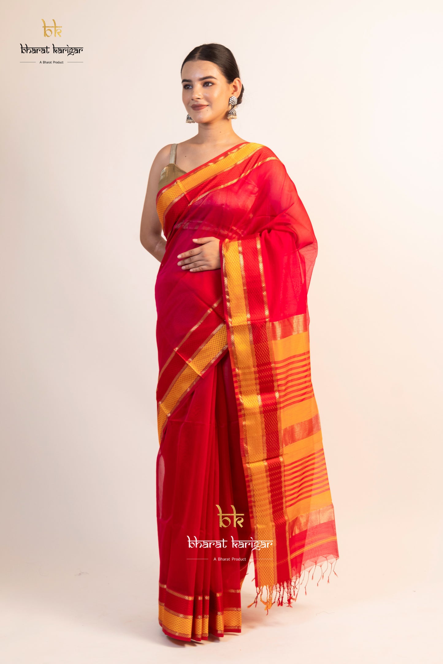 Maheshwari handloom Saree -Product code-THA013