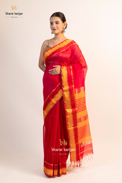 Maheshwari handloom Saree -Product code-THA013