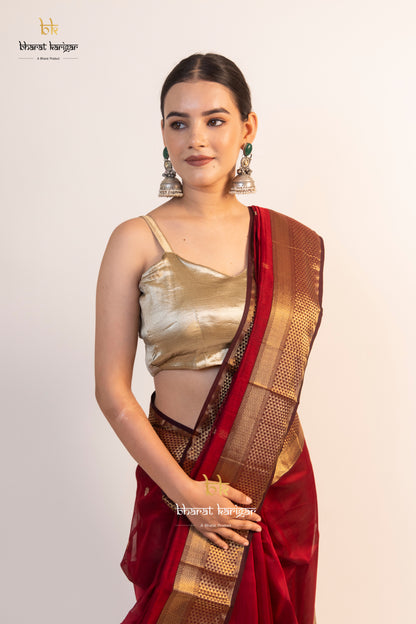 Maheshwari handloom Saree -Product code-THA007