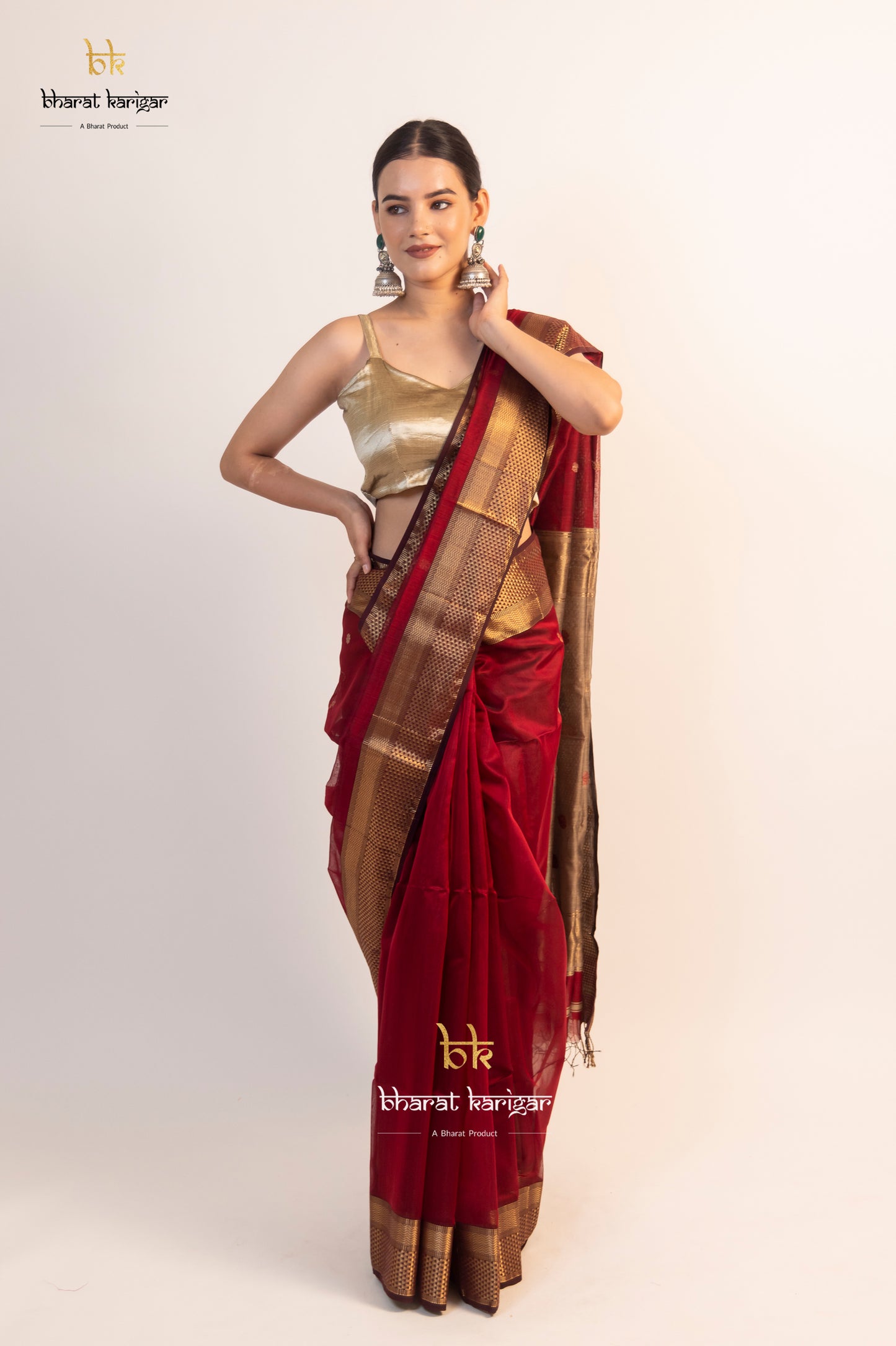 Maheshwari handloom Saree -Product code-THA007