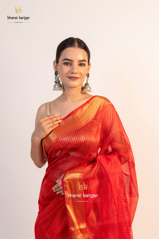 Maheshwari handloom Saree -Product code-THA004