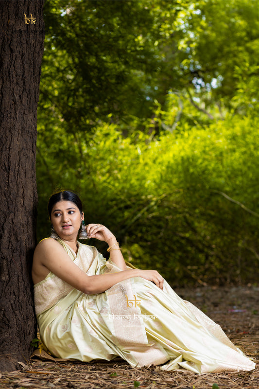 Banarasi mashru handloom Silk code-BYD068