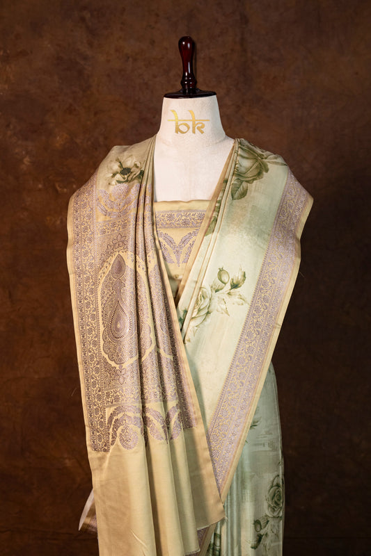 Banarasi mashru handloom Silk code-BYD009
