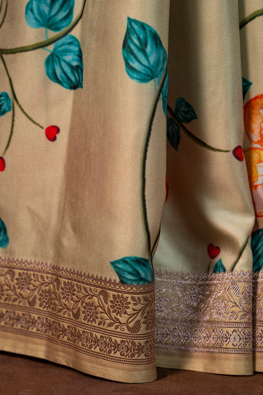 Banarasi mashru handloom Silk code-BYD010