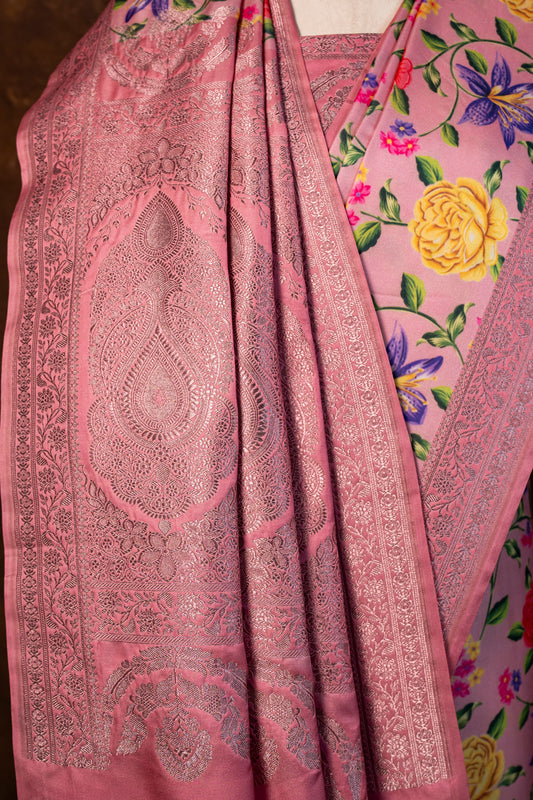 Banarasi mashru handloom Silk code-BYD015