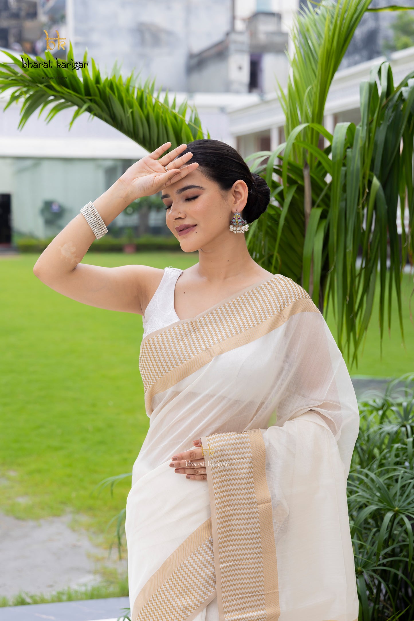 Maheshwari handloom Saree -Product code-THA033
