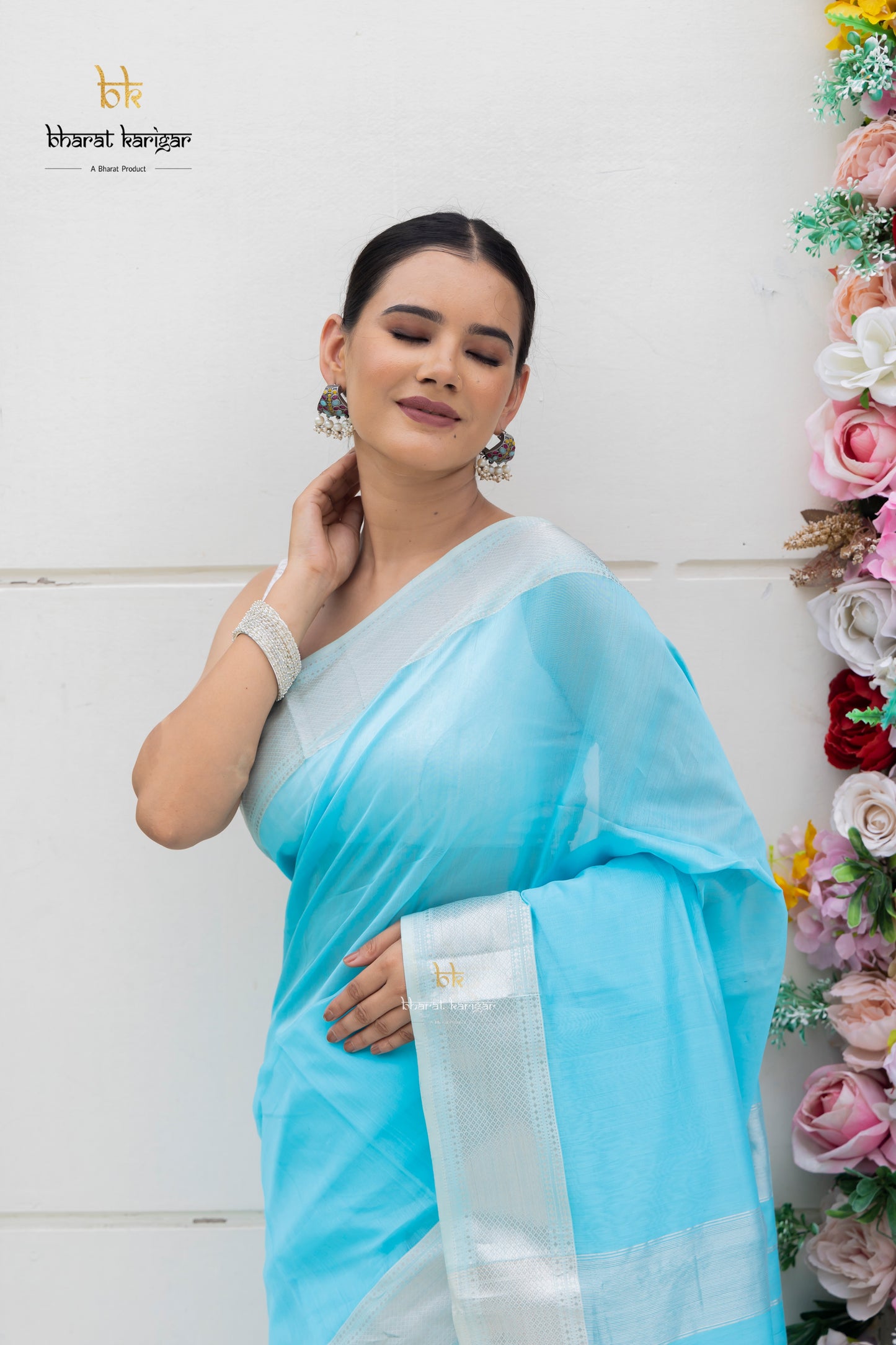 Maheshwari handloom Saree -Product code-THA035