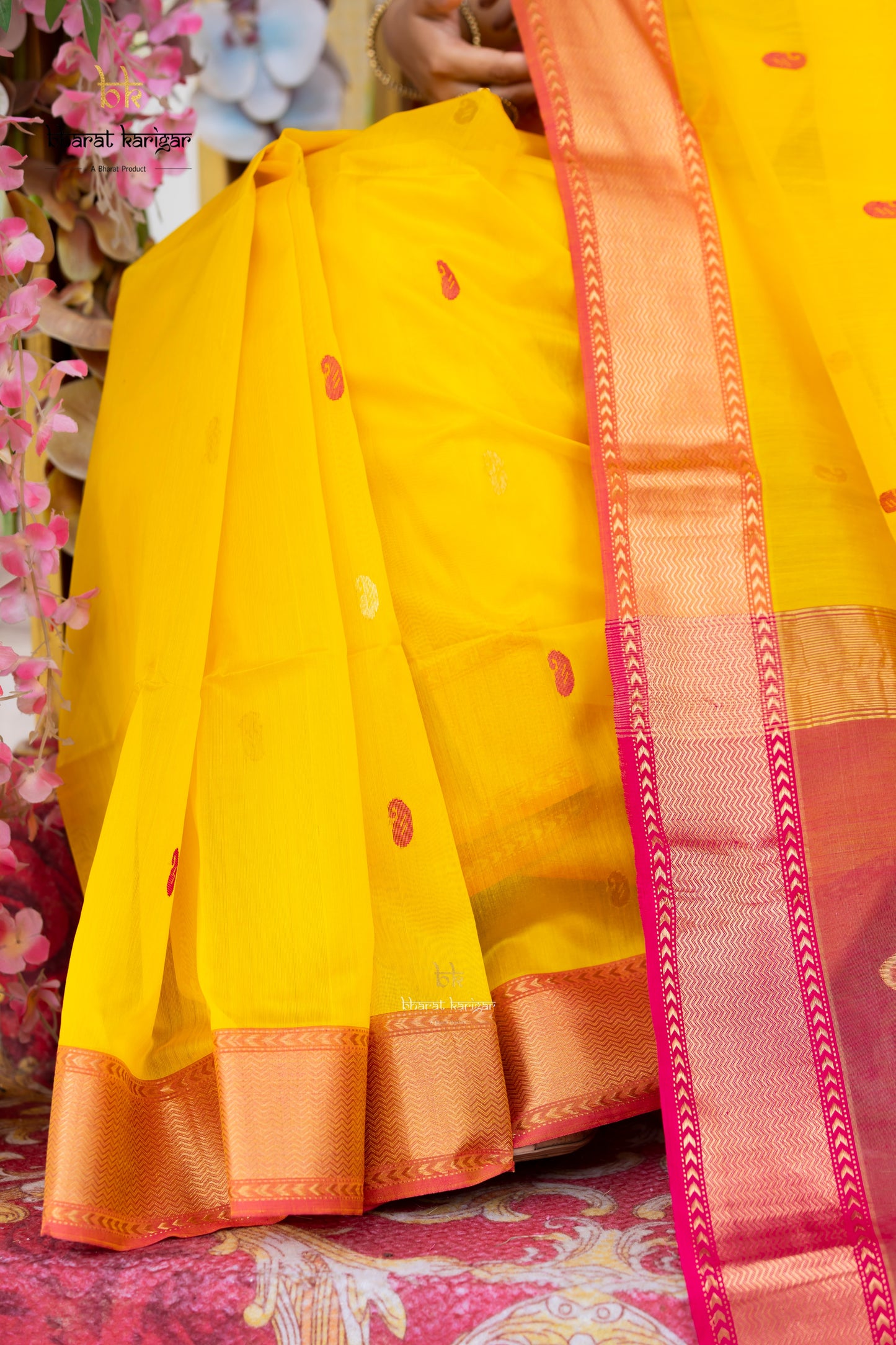Maheshwari handloom Saree -Product code-THA062