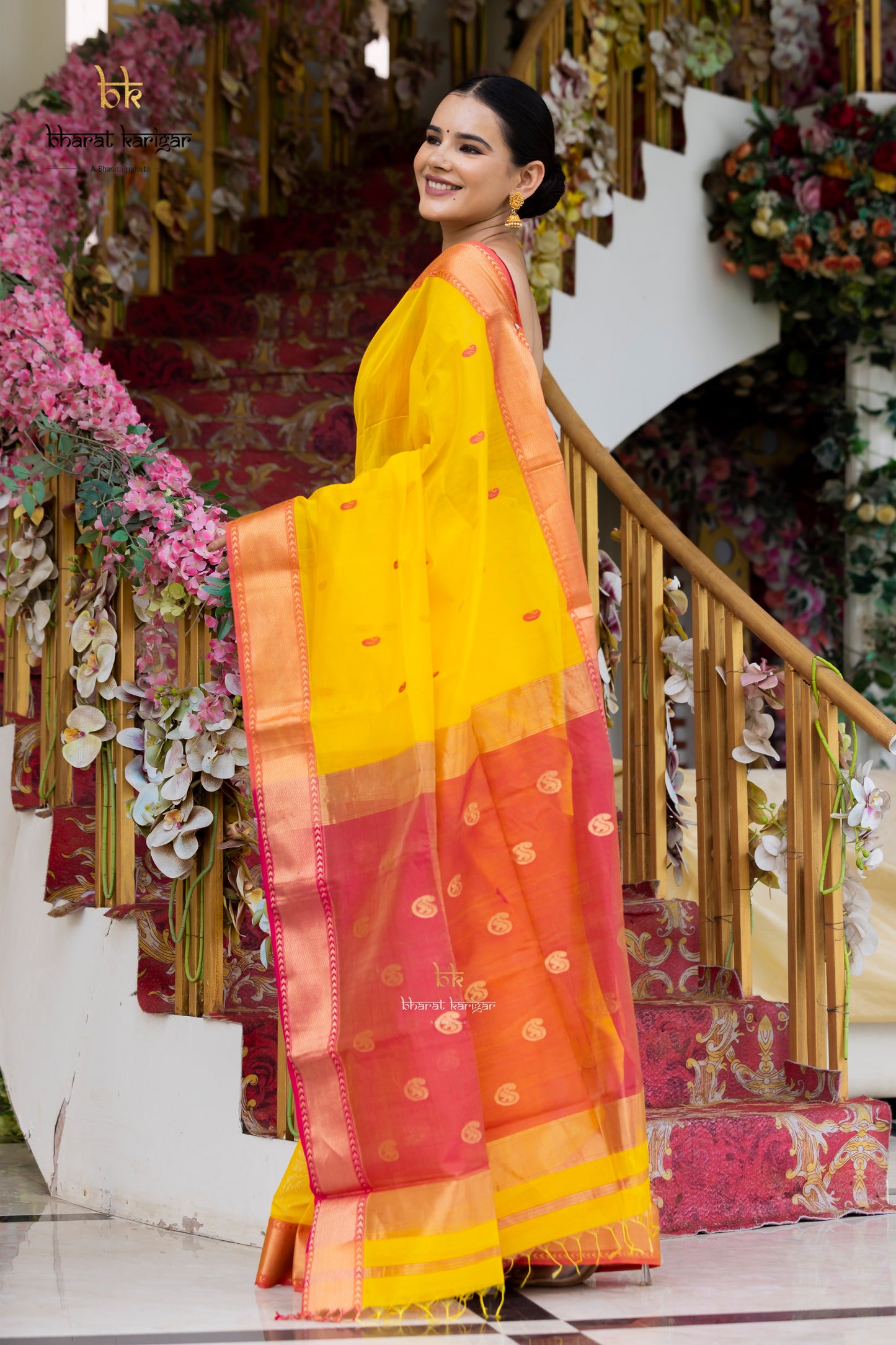 Maheshwari handloom Saree -Product code-THA062