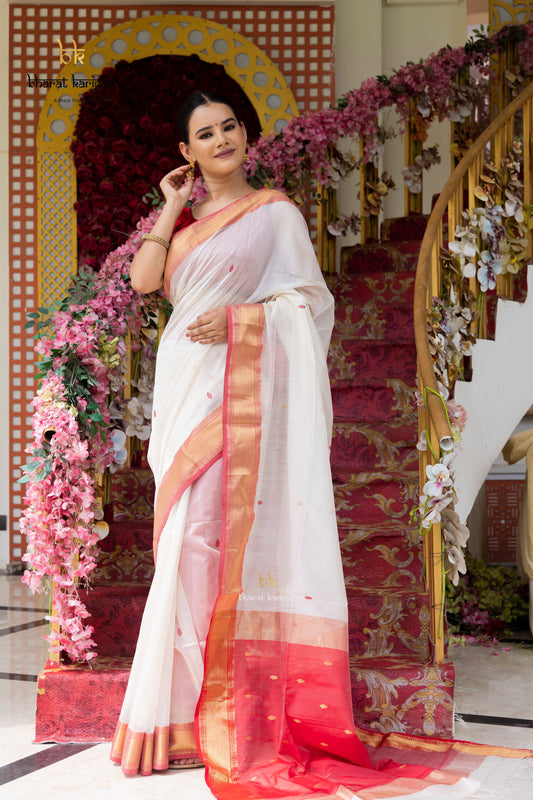 Maheshwari handloom Saree -Product code-THA038
