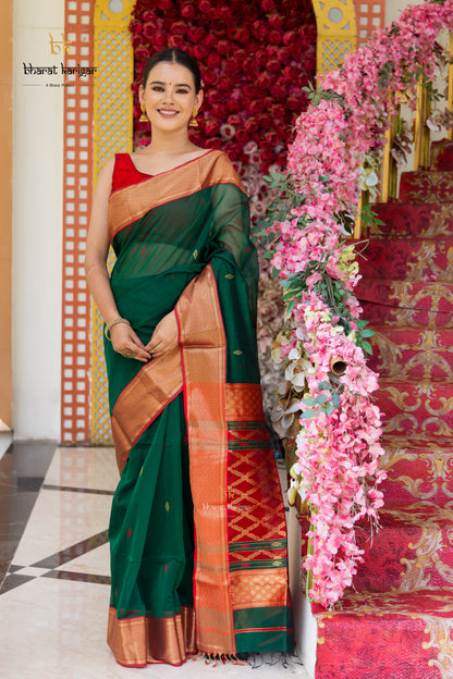 Maheshwari handloom Saree -Product code-THA044