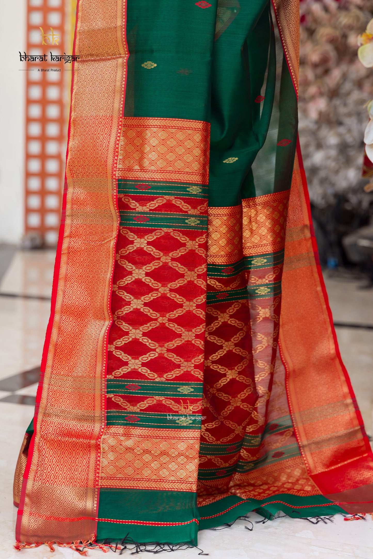Maheshwari handloom Saree -Product code-THA044