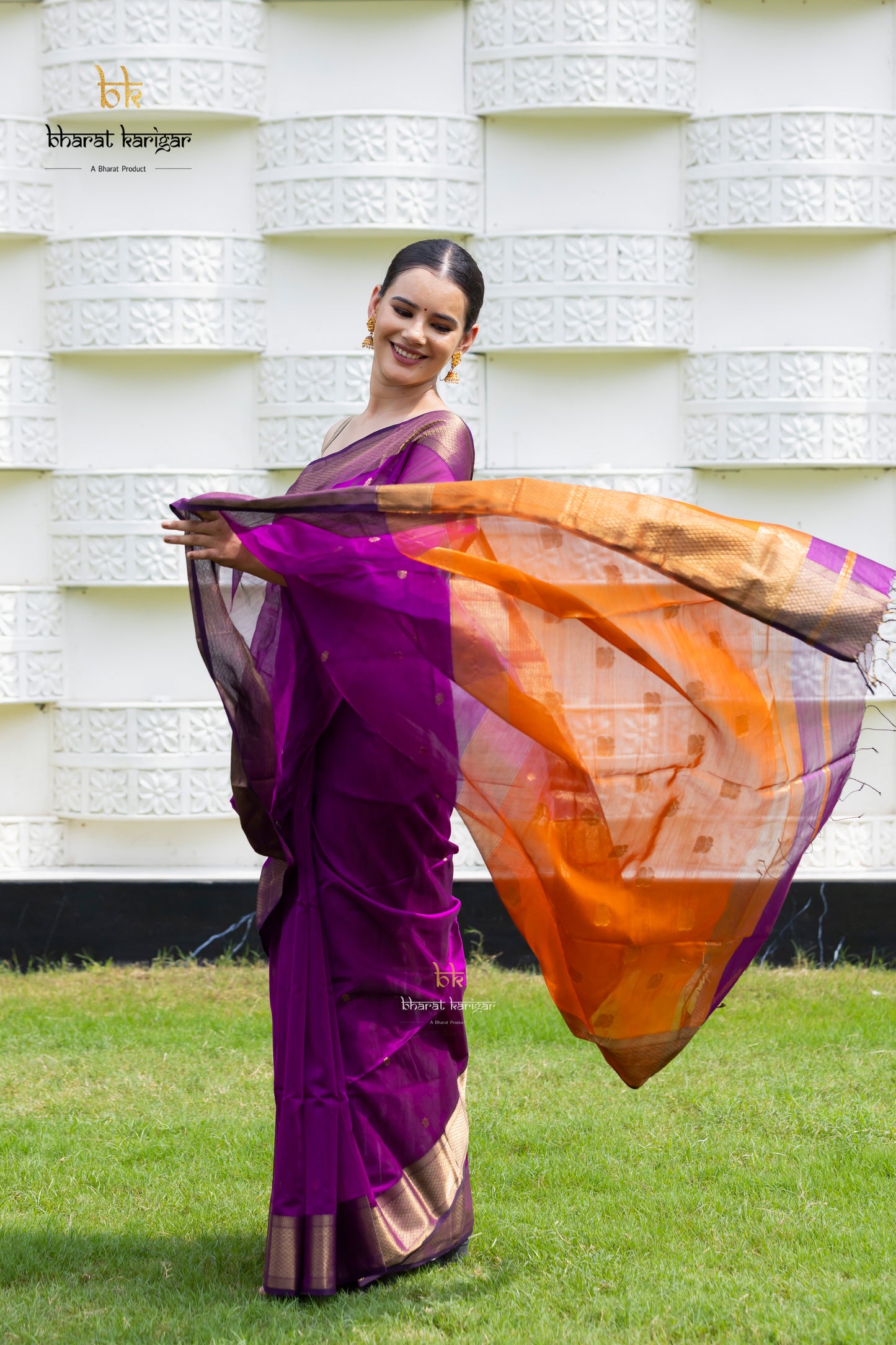 Maheshwari handloom Saree -Product code-THA045